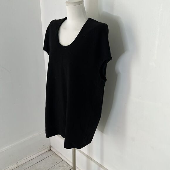Lela Rose Black Cocoon Blouse Size 4 - Picture 2 of 6